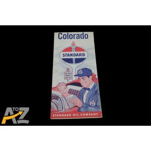 Vintage Standard Oil Company Colorado Road Travel Pocket Map early 1960's
